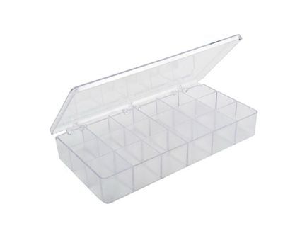 Brownells 8.25" x 4.25" x 1.25" Storage Bin, Clear Pack of 1