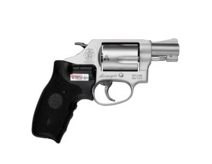 Smith & Wesson Model 637 Crimson Trace Lasergrip Small .38 S&W Spl +P Revolver, Matte Silver - 163052