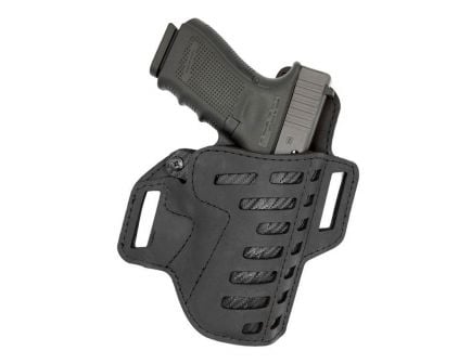 Versacarry Compound OWB RH Holster SIZE 1, Kydex/Black Leather - C1211-1