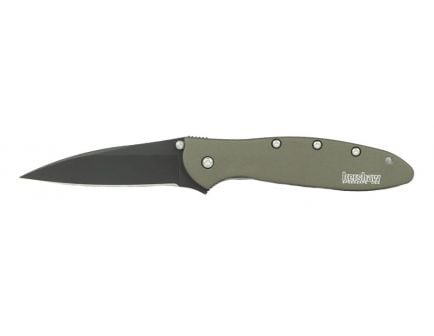 Kershaw Leek Folding Knife, Olive w/ Black Blade - 1660OLBLK