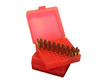 MTM Case-Gard Flip-Top .44 Rem 100 Rounds Ammo Box, Red - P-100-44-29