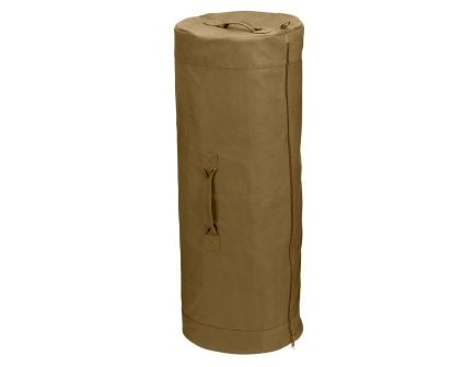 Rothco Canvas Duffle Bag With Side Zipper - Coyote Brown, 25 X 42