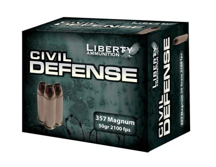 Liberty 357 Magnum 50gr HP Civil Defense Ammunition 20rds - LA-CD-357-030