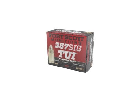 Fort Scott Munitions Self Defense Tumble Upon Impact .357 Sig 95 gr Ammo SCS - 20rds - 357SIG095SCV