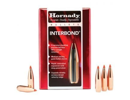 Hornady 30 Cal (.308) Interbond Bullets - 185gr - 100ct - 30709
