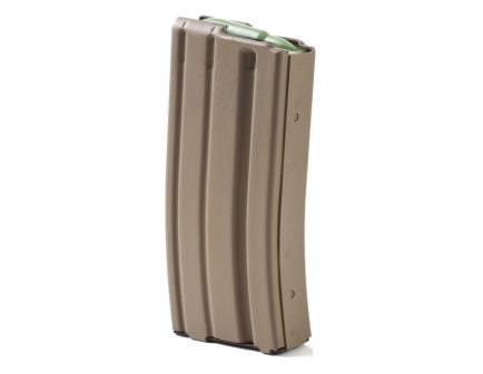 ASC AR-15 .223/5.56mm 20rd Capacity Aluminum Flat Dark Earth Magazine w/ Green Follower