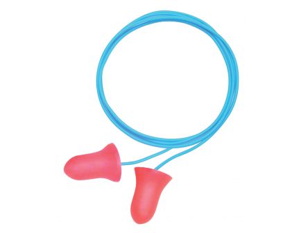 Howard Leight Super Leight 33 dB Corded Pre-Shaped Single Use Ear Plug, Orange/Blue, 50 Pair/Tub - R-33333