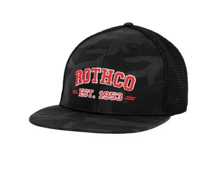 Rothco Est. 1953 Embroidered Midnight Black Camo Trucker Hat