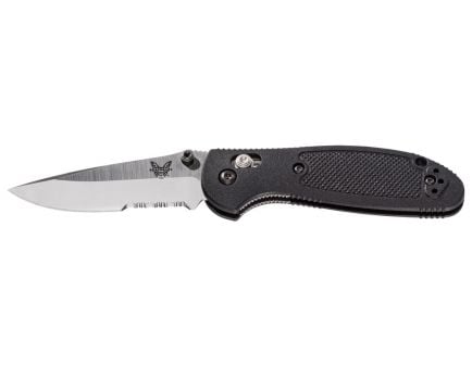 Benchmade Mini Griptilian Drop-Point Knife, Black - 556S 
