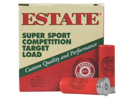 Estate Super Sport Competition Target 2.75" 1-1/8 oz 8 Shot 12ga Ammunition,  25rds - SS12H8