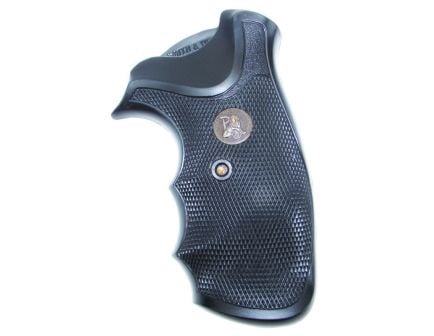 Pachmayr SJ-G Gripper Pres Grip for Smith & Wesson J-Frame Model w/ Round Butt Revolver, Black - 03249