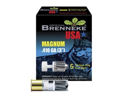 Brenneke Magnum .410 Gauge Shotshell Slug, 109 gr 5rds