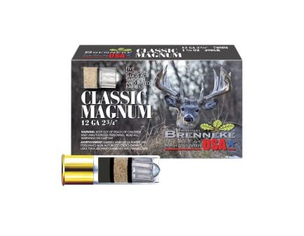 Brenneke Classic Magnum 12 Gauge Shotshell Slug, 492 gr 5rds
