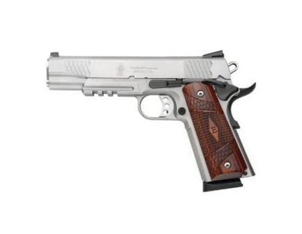 Smith & Wesson SW1911TA E-Series Tactical Accessory Rail .45 ACP Pistol, Matte Silver - 108411