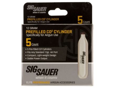 Sig Sauer CO2 Cylinder, 15 g, 5/pack - AC-12-5
