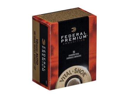 Federal 10mm Auto 180gr Trophy Bonded JSP Ammuntion 20rds - P10T1
