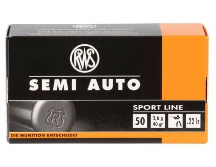 Umarex RWS Sportline 40 gr .22 Ammo, 50/box - 2318601