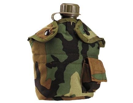Rothco G.I. Type Enhanced Nylon 1Qt. Canteen Cover - Woodland Camo