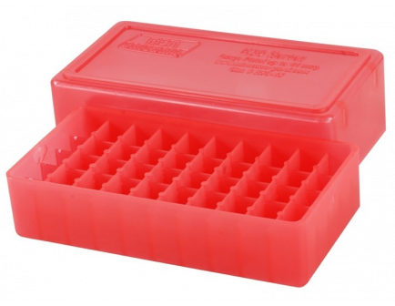MTM 50rd Slip Top Pistol Box - .41 Mag to .44 Mag - Cir-Red - - E50-45-29