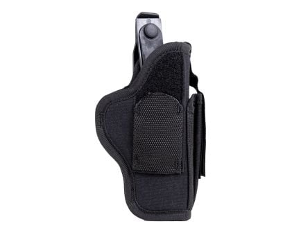 Uncle Mike's Size 15 Ambidextrous Hand Sidekick Hip Holster w/ Mag Pouch, Textured Black - 70150