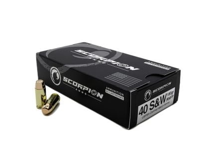 Scorpion Ammo 40S&W 180gr RNFP 50rd - 40180RNFP-S50