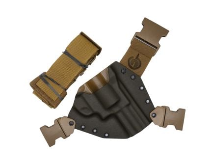 GunfightersINC Kenai Ruger Redhawk/Super Redhawk Shoulder Holster RH - Gray/Coyote Brown Kydex/Nylon, Robust and Adjustable - KN-REDHK-040221