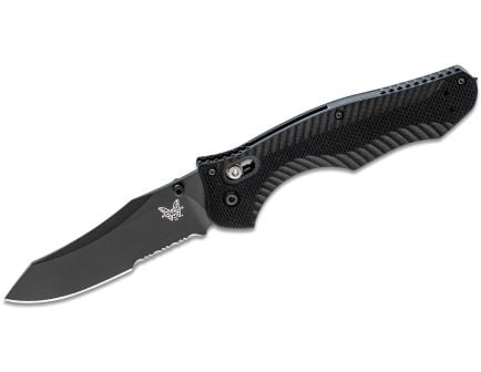 Benchmade Contego Folder Knife with Serrated Blade and Glass Breaker - 810SBK