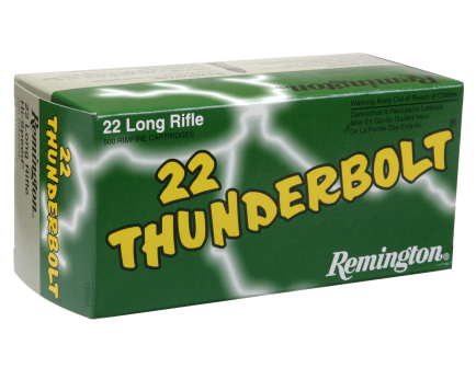 Remington 22 Long Rifle 40gr RN Thunderbolt Rimfire Ammunition 50rds - TB22A