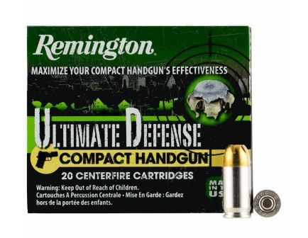 Remington 380 Auto/ACP 102gr BJHP Ultimate Defense Ammunition 20rds - HD380BN