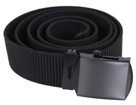 Rothco Nylon Web Belt - Black Webbing