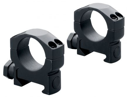 Leupold Mark 4 35mm High Aluminum Ring Mounts, Matte Black - 120180