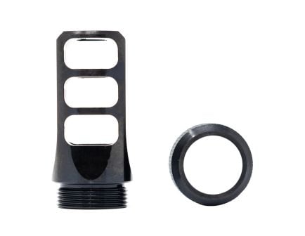 Faxon Firearms MuzzLok 3-Port Muzzle Brake M18x1.5, Black