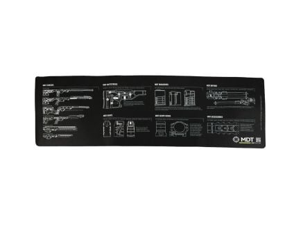 MDT 35.75" x 12" x 0.13" Bench Mat, Black