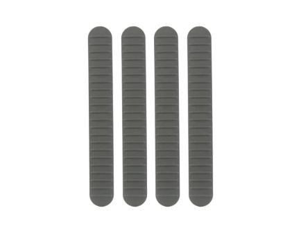 B5 Systems 4-Pack M-LOK Rail Cover 4.60" x 0.63" x 0.28", Wolf Gray
