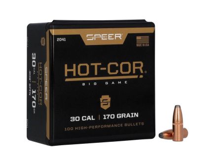 Speer Hot-Cor .308 Cal FNSP Rifle Bullet, 170 gr 0.308" 100rds