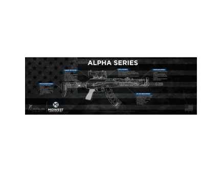 Midwest Industries Alpha 36" x 12" x 0.13" Gun Mat, Black