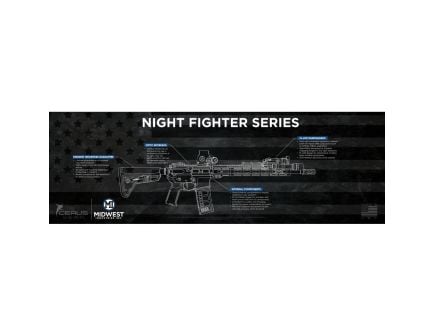 Midwest Industries AR-15 Series 36" x 12" x 0.13" Gun Mat, Black