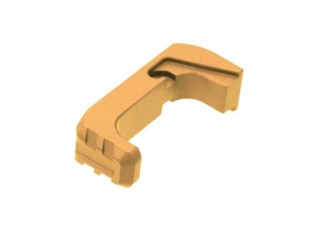 Tyrant Designs CNC Extended Magazine Release Fits Glock G48/Glock G43X, Gold