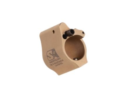 Superlative Arms Solid Set Screw Direct Impingement Adjustable Gas Block 0.625" x 1", Tan