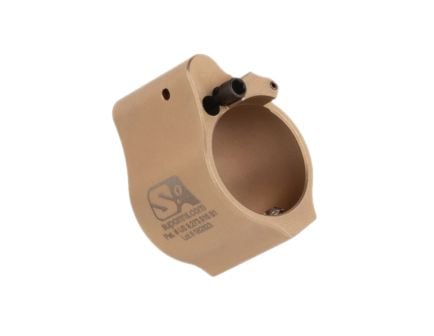 Superlative Arms Solid Set Screw Direct Impingement Adjustable Gas Block 0.875" x 1", Tan