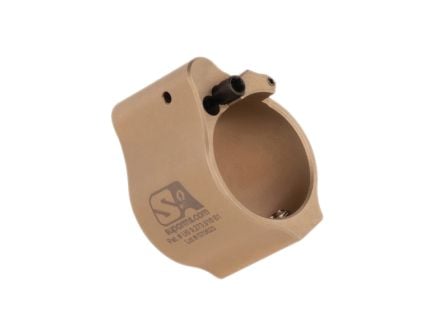 Superlative Arms Solid Set Screw Direct Impingement Adjustable Gas Block 0.936" x 1", Tan