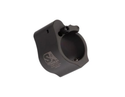 Superlative Arms Solid Set Screw Direct Impingement Adjustable Gas Block 0.75" x 1", Black