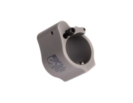 Superlative Arms Solid Set Screw Direct Impingement Adjustable Gas Block 0.75" x 1", Gray