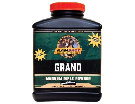Ramshot Grand .243 Winchester/.338 Lapua Magnum/6.5mm/7mm/.300 PRC Rifle Smokeless Powder, 1 lb