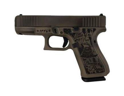 Glock 19 Gen 5 MOS 9mm 4.02" 15rds, Distressed Flat Dark Earth/Old Glory