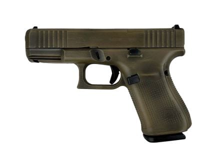 Glock 19 Gen 5 MOS 9mm 4.02" 15rds, Distressed Noveske Bazooka Green