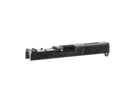 Brownells Premium Windowed Slide Fits Glock G17, Black