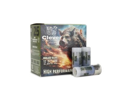 Clever Mirage 12 Gauge Rifled Slug, 25rds