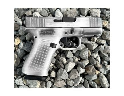 Glock G43X MOS Subcompact 9mm 3.41" 10rds, Distressed Stormtrooper White