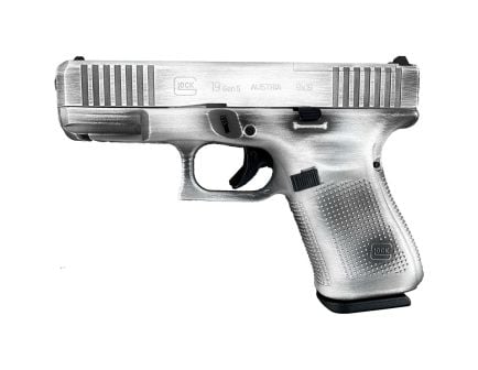 Glock 19 Gen 5 MOS 9mm 4.02" 15rds, Distressed Stormtrooper White